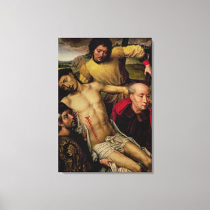 Descent from the Cross, left hand panel Canvas Print