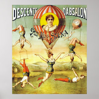 Descente d'Absalon par Miss Stena. Poster