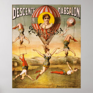 Descente d'Absalon par Miss Stena Poster