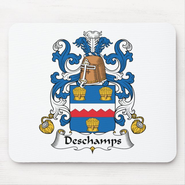 Deschamps Family Crest Mouse Pad (Front)