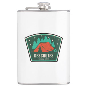 Deschutes National Forest Camping Hip Flask