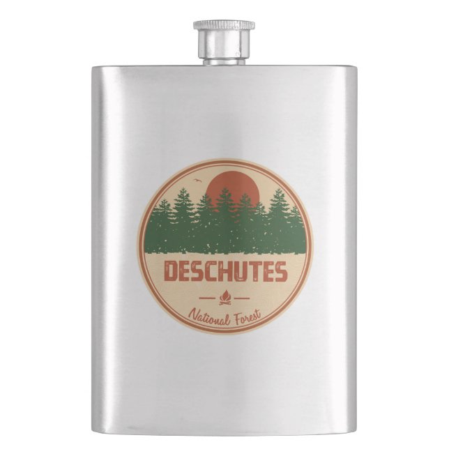 Deschutes National Forest Hip Flask (Front)