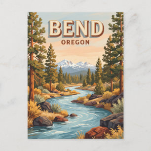 Deschutes River at Bend Oregon Postcard