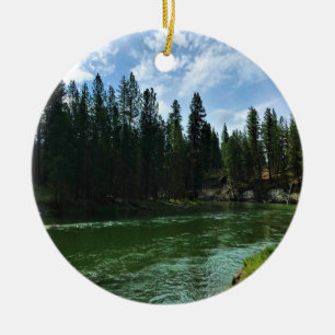 Deschutes River, Oregon Ceramic Tree Decoration