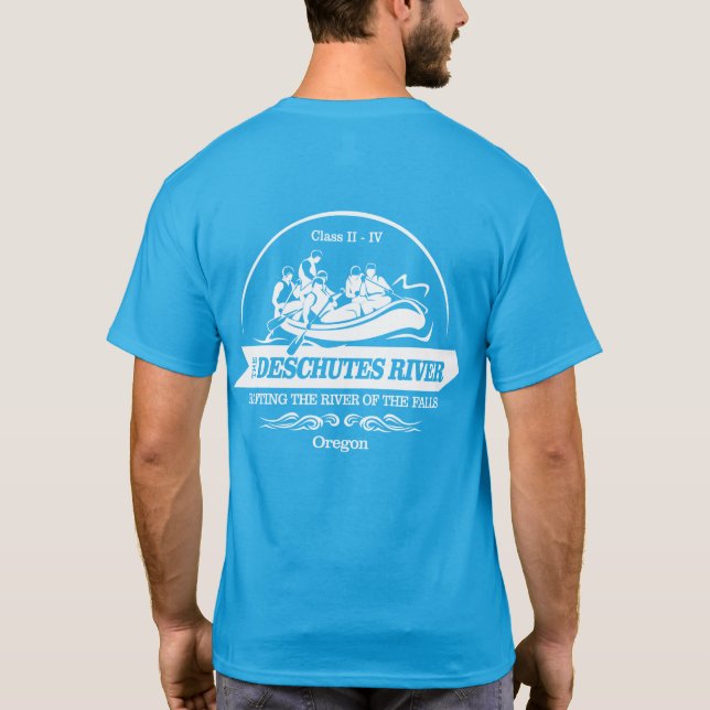 Deschutes River (rafting2) T-Shirt (Back)