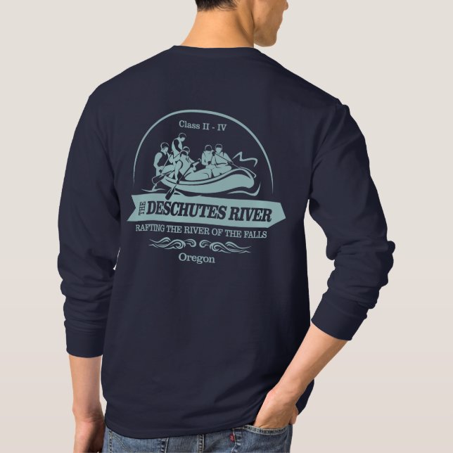 Deschutes River (rafting2) T-Shirt (Back)