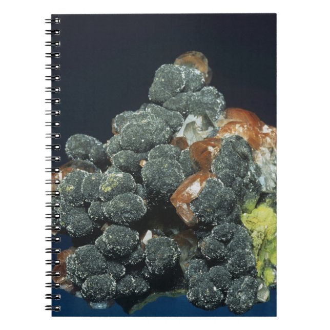 Descloizite on Calcite Notebook (Front)
