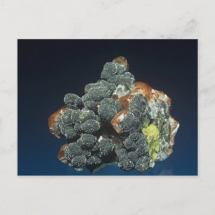 Descloizite on Calcite Postcard