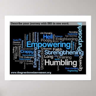 "Describe Your IBD" Word Cloud Poster