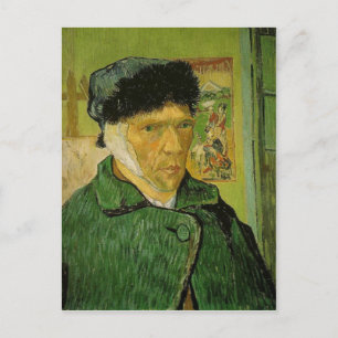 Description: A self-portrait by Vincent van Gogh w Postcard