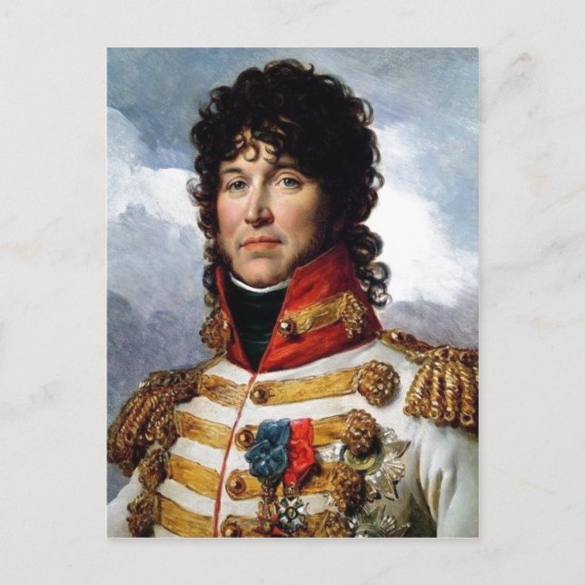 Description Fragment of portrait of Joachim Murat  Postcard (Front)