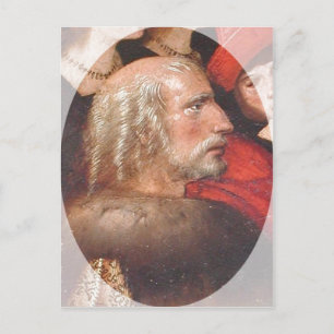 Description Painting of Christopher Columbus. The  Postcard