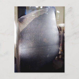 Description: The Rosetta Stone British Museum Sour Postcard