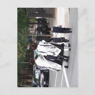 Description Ultra-orthodox Jews in Brooklyn jueus  Postcard