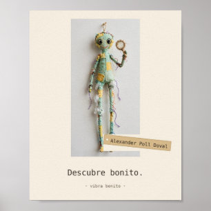 Descubre bonito — Juguetes de Tela Poster