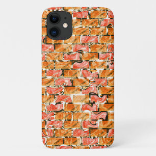 Desenho no estilo tijolos com tom de brilho Case-Mate iPhone case
