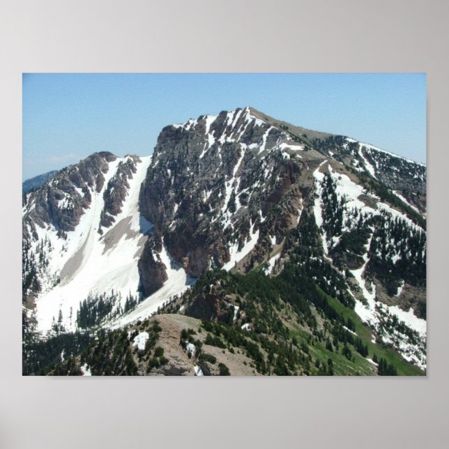 Deseret Peak - 11,031 feet; Stansbury Mountains Poster (Front)