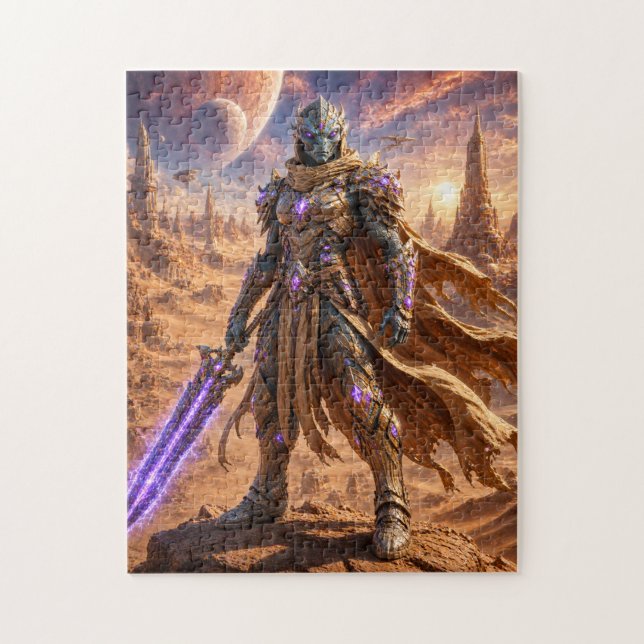 Desert Alien Warrior Puzzle (Vertical)