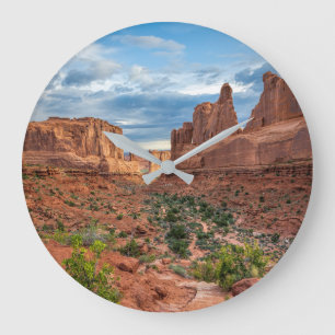 Desert Arches National Park, Utah Large Clock