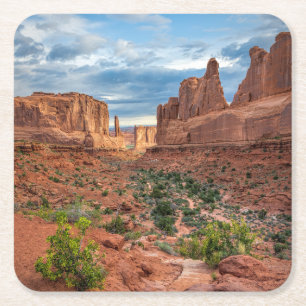 Desert   Arches National Park, Utah Square Paper Coaster