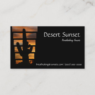 Desert Arizona Sunset Business Card