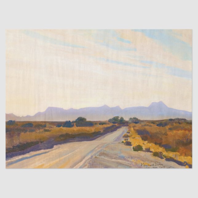 Desert Autumn by Maynard Dixon Tissue Paper (Front)