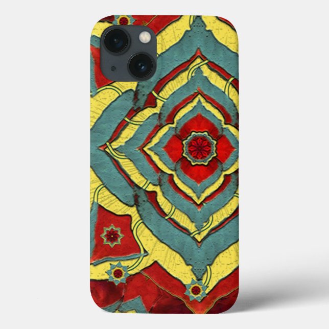 Desert Autumn Reds Mandala iPhone6 Case (Back)