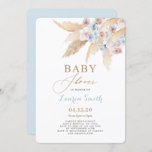 Desert Baby Shower Boy Invitation