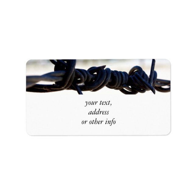 Desert Barbed Wire Label (Front)