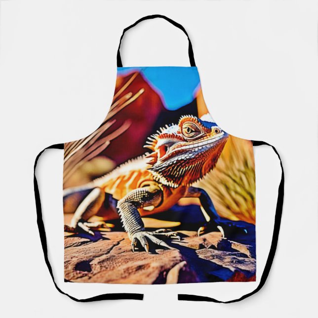 Desert Bearded Dragon Apron (Front)