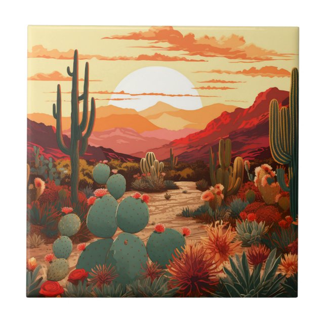 DESERT BEAUTY #1 TILE (Front)