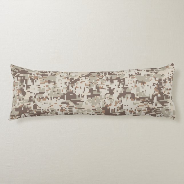 Desert Beige Style Digital Camouflage Body Cushion (Front)