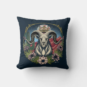 Desert Bighorn Nouveau  Cushion