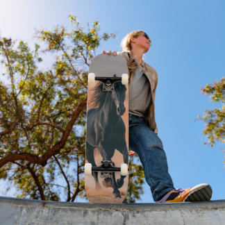 Desert Black Horse Skateboard