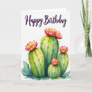 Desert Bloom Birthday Card