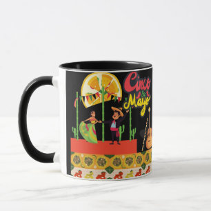 Desert Bloom Fiesta black Mug