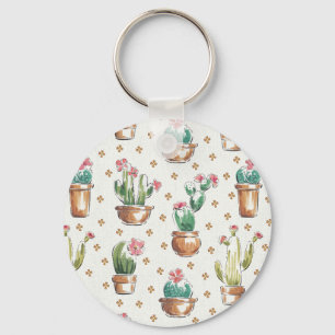 Desert Bloom Step   Blossom Pattern Key Ring