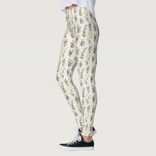 Desert Bloom Step Blossom Pattern Leggings
