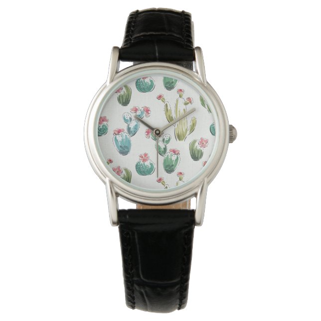 Desert Bloom Step | Pink Pattern Watch (Front)