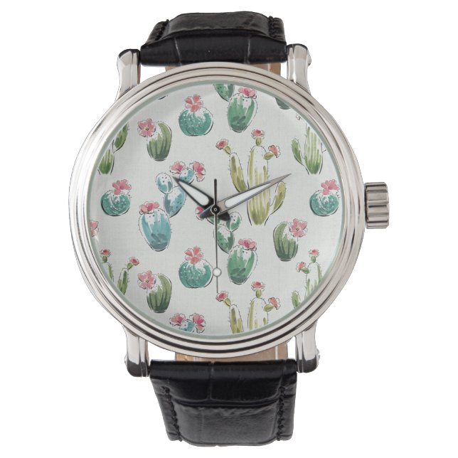 Desert Bloom Step | Pink Pattern Watch (Front)