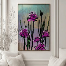 Desert Blooms Botanical Wall Art Print