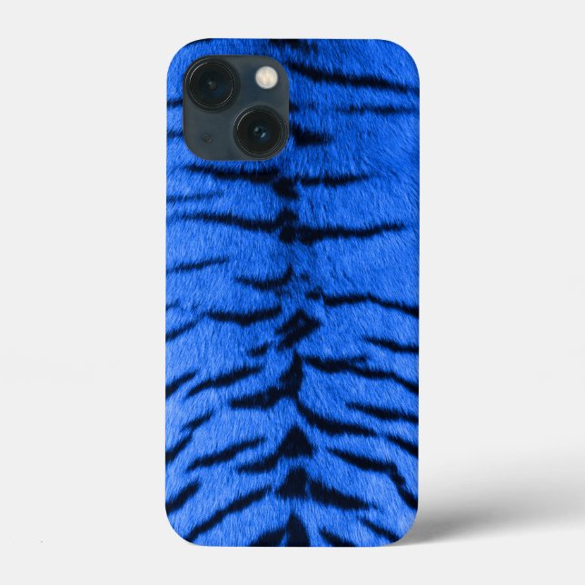 Desert Blue Tiger Skin Print Case-Mate iPhone Case (Back)