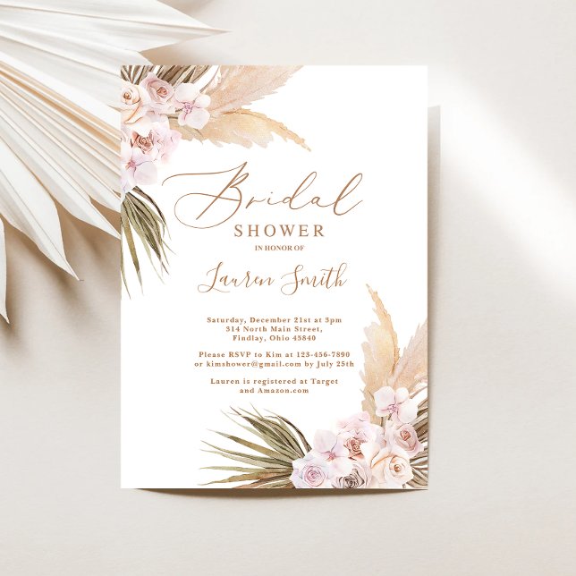 Desert boho bridal shower invitation (Creator Uploaded)