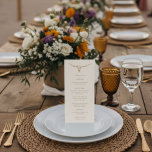 Desert Boho Cow Skull Wedding Menu Card<br><div class="desc">Elevate your place settings with this stylish Desert Boho Cow Skull Wedding Menu Card, designed to perfectly match your boho cowboy wedding stationery suite. Featuring a refined ivory and brown cow skull illustration with minimalist desert-inspired accents, this menu brings rustic southwestern charm to every table. Personalize with your dinner selections...</div>