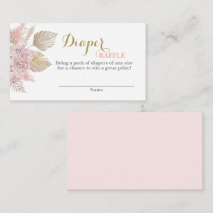 Desert Boho Diaper Raffle Enclosure Card