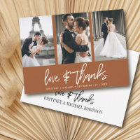 Desert Boho Terracotta Photo Collage Wedding
