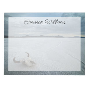 Desert Bonneville Salt Flats Utah Notepad