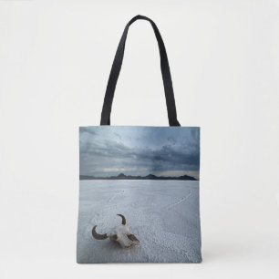 Desert   Bonneville Salt Flats Utah Tote Bag