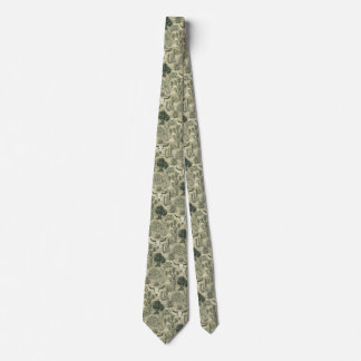 Desert Botanical Skull Pattern Rustic Southwesten Tie