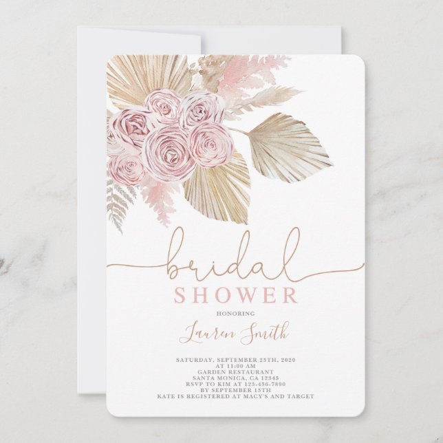 Desert bridal shower invitation (Front)